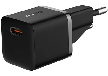 Мережевий зарядний пристрій Baseus GaN5 Fast Charger (mini) 1C 20W Black (CCGN050101)