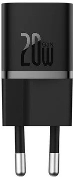 Мережевий зарядний пристрій Baseus GaN5 Fast Charger (mini) 1C 20W Black (CCGN050101)