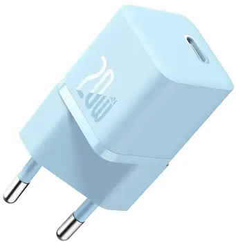 Сетевое зарядное устройство Baseus GaN5 Fast Charger (mini) 1C 20W Blue (CCGN050103)