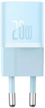 Сетевое зарядное устройство Baseus GaN5 Fast Charger (mini) 1C 20W Blue (CCGN050103)