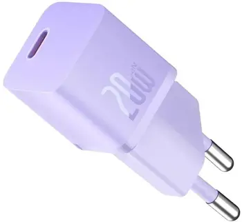 Сетевое зарядное устройство Baseus GaN5 Fast Charger (mini) 1C 20W Purple (CCGN050105)