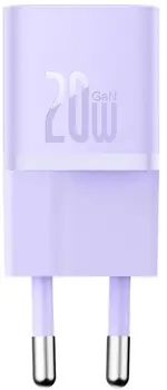 Сетевое зарядное устройство Baseus GaN5 Fast Charger (mini) 1C 20W Purple (CCGN050105)