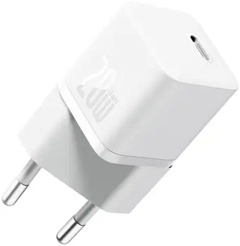 Сетевое зарядное устройство Baseus GaN5 Fast Charger (mini) 1C 20W White (CCGN050102)