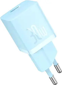 Мережевий зарядний пристрій Baseus GaN5 Fast Charger (mini) 1C 30W Blue (CCGN070603)