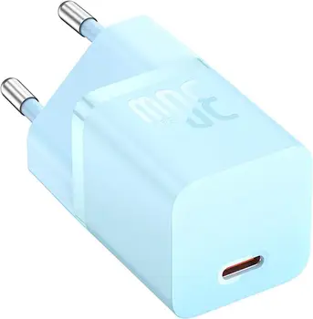 Мережевий зарядний пристрій Baseus GaN5 Fast Charger (mini) 1C 30W Blue (CCGN070603)
