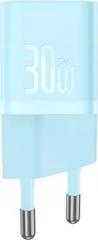Мережевий зарядний пристрій Baseus GaN5 Fast Charger (mini) 1C 30W Blue (CCGN070603)
