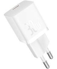 Мережевий зарядний пристрій Baseus GaN5 Fast Charger (mini) 1C 30W White (CCGN070502)