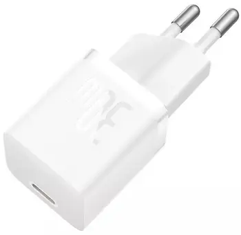 Сетевое зарядное устройство Baseus GaN5 Fast Charger mini 30W White Type-C to Type-C cable (P10110902213-00)