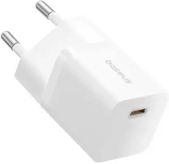 Сетевое зарядное устройство Baseus GaN5 Mini Fast Charger 25W White Type-C to Type-C cable (P10110909213-01)