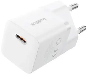 Сетевое зарядное устройство Baseus GaN5 Mini Fast Charger 25W White Type-C to Type-C cable (P10110909213-01)