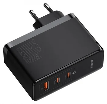 Мережевий зарядний пристрій Baseus GaN5 Pro Fast Charger 160W Black Type-C to Type-C cable (P10110825113-00)
