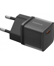 Сетевое зарядное устройство Baseus GaN5S Fast Charger 1C 20W EU Cluster Black (P10162503113-00)