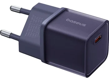 Мережевий зарядний пристрій Baseus GaN5S Fast Charger 1C 30W Midnight Purple (P10162504523-00)