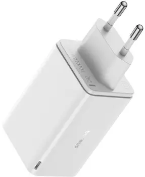 Сетевое зарядное устройство Baseus GaN6 Pro Fast Charger 65W White with Type-C Cable 100W 1m White (P10162701213-00)