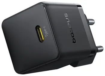 Мережевий зарядний пристрій Baseus Palm Fast Charger 20W Black Type-C to Type cable (P10111602113-01)