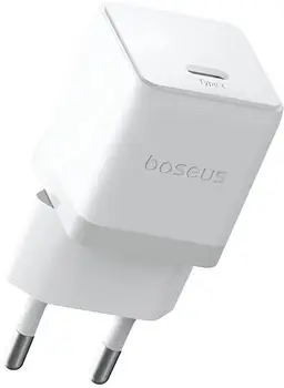 Сетевое зарядное устройство Baseus Palm Fast Charger 20W White Type-C to Type cable (P10111602213-01)