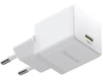 Сетевое зарядное устройство Baseus Palm Fast Charger 30W Type-C to Type-C cable Cluster White (P10111605213-01)