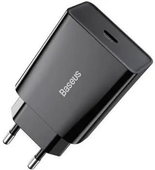 Сетевое зарядное устройство Baseus Speed Mini 20W QC 1С Black (CCFS-SN01)