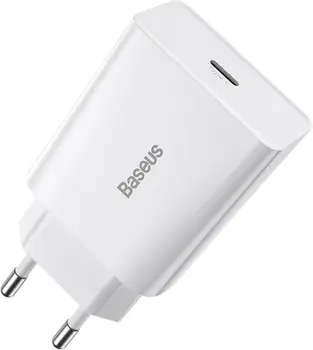 Сетевое зарядное устройство Baseus Speed Mini 20W QC 1С White (CCFS-SN02)