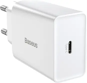 Сетевое зарядное устройство Baseus Speed Mini 20W QC 1С White (CCFS-SN02)