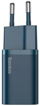 Сетевое зарядное устройство Baseus Super Si Quick Charger 1C 20W Type-C Lightning 20W Blue (TZCCSUP-B03)