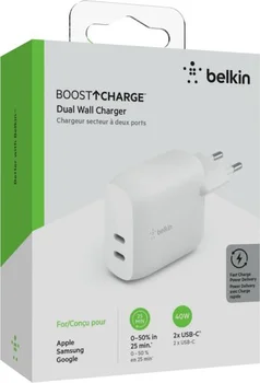 Сетевое зарядное устройство Belkin Boost Up Charge Dual 40W White (WCB006VFWH)