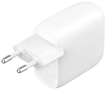 Мережевий зарядний пристрій Belkin Boost Up Charge Pro Dual USB-C Wall Charger PPS 60W White (WCB010VFWH)