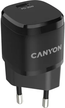 Мережевий зарядний пристрій Canyon H-20-05 Black (CNE-CHA20B05)