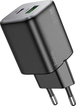 Мережевий зарядний пристрій Hoco N41 Almighty PD20W + QC3.0 (1USB-A/1C) Black