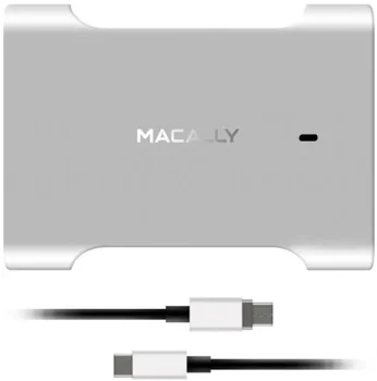 Мережевий зарядний пристрій Macally USB-C Wall Charger 3A with USB-C Cable 1.8m Black (CHARGER61-EU)