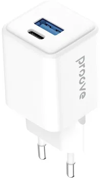 Мережевий зарядний пристрій Proove Pocket 30w GaN PD USB-C/USB-A ports charger White (WCPG30110002)