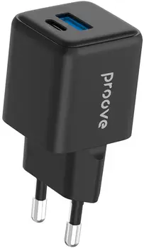Мережевий зарядний пристрій Proove Pocket GaN Plus 25W (Type-C + USB) Black (WCPG25111201)