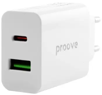 Сетевое зарядное устройство Proove Rapid 20W (Type-C + USB) White (WCRP20110002)