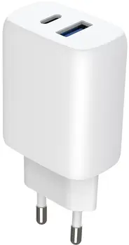 Сетевое зарядное устройство Proove Silicone Power 2 30W + cable Type-C to Type-C 1m White (WCSP23011002)