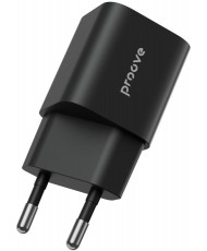 Мережевий зарядний пристрій Proove Silicone Power Plus 20W USB-C + USB-A Black (WCSP2011001)