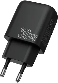 Мережевий зарядний пристрій Proove Silicone Power Plus 30W (Type-C + USB) Black (WCSP3011001)