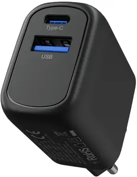 Мережевий зарядний пристрій Proove Silicone Power Plus 30W (Type-C + USB) Black (WCSP3011001)