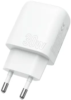 Сетевое зарядное устройство Proove Silicone Power Plus 30W (Type-C + USB) White (WCSP3011002)