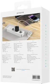 Сетевое зарядное устройство Proove Speed Surge 20W (USB + Type-C) Black (WCSS20120001)