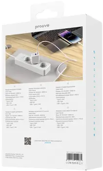 Сетевое зарядное устройство Proove Speed Surge 20W (USB + Type-C) White (WCSS20120002)