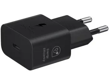 Мережевий зарядний пристрій Samsung 25W PD Power Adapter with Type-C cable Black (EP-T2510XBE)