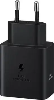 Сетевое зарядное устройство Samsung 45W USB-C EU + Type-C to Type-C cable Black (EP-T4511XBEGEU) (UA)