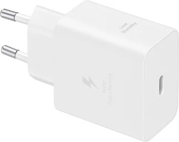 Сетевое зарядное устройство Samsung 45W USB-C EU + Type-C to Type-C cable White (EP-T4511XWEGEU)
