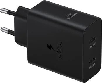 Мережевий зарядний пристрій Samsung EP-T5020X 50W Black Type-C to Type-C cable (EP-T5020XBE)