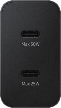 Мережевий зарядний пристрій Samsung EP-T5020X 50W Black Type-C to Type-C cable (EP-T5020XBE)