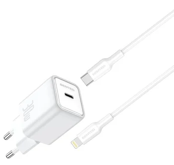 Сетевое зарядное устройство Senteo Z-16L USB-C PD 30W with Lightning-Type-C cable White