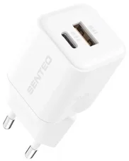 Мережевий зарядний пристрій Senteo Z-22 (1USB-C+1USB-A PD20W GaN/QC3.0 18W) Mini Charger (with Certificate CE) White