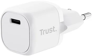 Сетевое зарядное устройство Trust Maxo 20W White (25205)