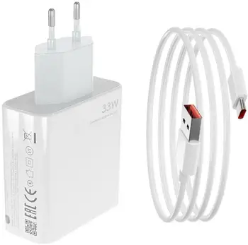 Сетевое зарядное устройство Xiaomi 33W Charging Combo Type-A White + USB-C (BHR6039EU)