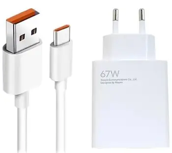 Сетевое зарядное устройство Xiaomi 67W HyperCharge Combo White Type-C cable (BHR9465EU)